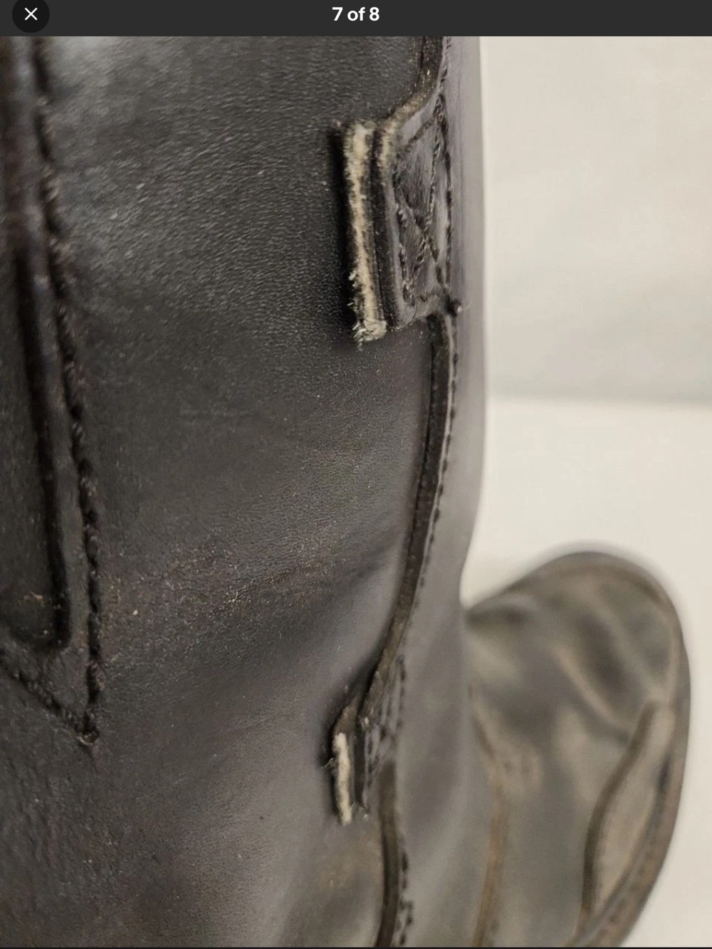 Distressed Classic Harley-Davidson Men's Black Boots Size 11.5 - Picture 7 of 9